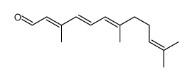 3,7,11-trimethyldodeca-2,4,6,10-tetraenal结构式