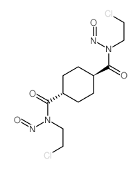 1,4-Cyclohexanedicarboxamide,N,N'-bis(2-chloroethyl)-N,N'-dinitroso-, trans- (8CI,9CI) Structure