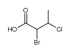 2-Brom-3-chlor-buttersaeure Structure