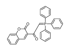 3-[2-(triphenyl-λ5-phosphanylidene)acetyl]chromen-2-one结构式
