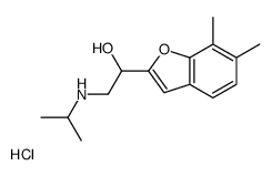 1-(6,7-dimethyl-1-benzofuran-2-yl)-2-(propan-2-ylamino)ethanol,hydrochloride结构式