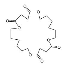 1,6,13,18-tetraoxacyclotetracosane-2,5,14,17-tetrone Structure