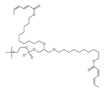 1,2-bis(10-(2',4'-hexadienoyloxy)decyl)glycero-3-phosphocholine结构式