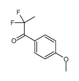 1-Propanone, 2,2-difluoro-1-(4-methoxyphenyl)- (9CI) structure