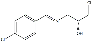 (R)-1-chloro-3-{[(4-chlorophenyl)methylene]amino}propan-2-ol Structure