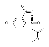 methyl 2-(4-chloro-2-nitrophenyl)sulfonylacetate结构式