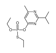 4-[ethoxy(ethylsulfanyl)phosphoryl]oxy-6-methyl-2-propan-2-ylpyrimidine结构式