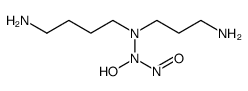 N-[4-aminobutyl(3-aminopropyl)amino]-N-hydroxynitrous amide结构式