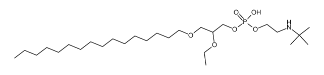 rac-1-O-hexadecyl-2-O-ethylglycero-3-phospho-N-tert-butylethanolamine Structure