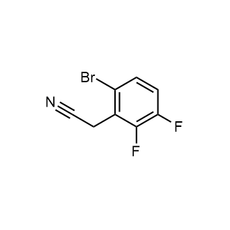 2-(6-溴-2,3-二氟苯基)乙腈结构式