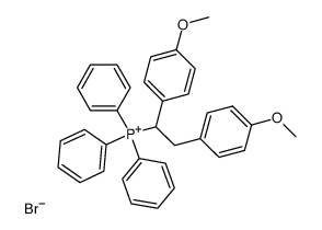 Triphenyl-(1,2-bis-(4-methoxyphenyl)-aethyl)-phosphoniumbromid Structure