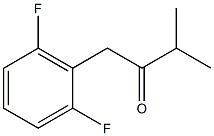 1-(2,6-DIFLUOROPHENYL)-3-METHYLBUTAN-2-ONE结构式