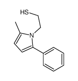 2-(2-methyl-5-phenylpyrrol-1-yl)ethanethiol Structure