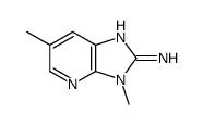 2-AMINO-3,6-DIMETHYLIMIDAZO(4,5-B)PYRIDINE结构式