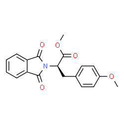(S)-2H-ISOINDOLE-2-ACETIC ACID, 1,3-DIHYDRO-ALPHA-[(4-METHOXYPHENYL)METHYL]-1,3-DIOXO-, METHYL ESTER结构式
