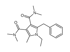 2-benzyl-1-ethyl-3-N,3-N,4-N,4-N,5-pentamethylpyrrole-3,4-dicarboxamide结构式