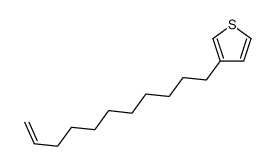 3-undec-10-enylthiophene结构式