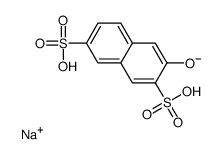 sodium,3-hydroxy-7-sulfonaphthalene-2-sulfonate结构式