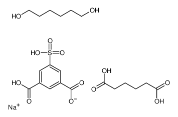 sodium,3-carboxy-5-sulfobenzoate,hexanedioic acid,hexane-1,6-diol结构式