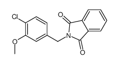 2-{[4-chloro-3-(methyloxy)phenyl]methyl}-1H-isoindole-1,3(2H)-dione结构式