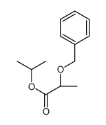 propan-2-yl (2S)-2-phenylmethoxypropanoate结构式