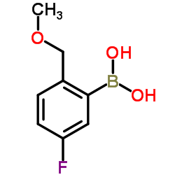 [5-Fluoro-2-(methoxymethyl)phenyl]boronic acid结构式
