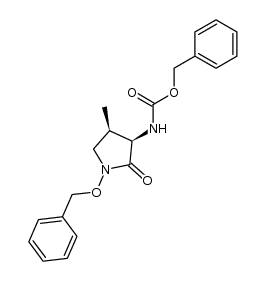 benzyl ((3R,4R)-1-(benzyloxy)-4-methyl-2-oxopyrrolidin-3-yl)carbamate结构式