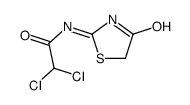 2,2-dichloro-N-(4-oxo-1,3-thiazol-2-yl)acetamide Structure