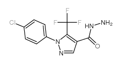 2-(4-Chlorophenyl)-3-(trifluoromethyl)pyrazole-4-carboxylic acid hydrazide Structure