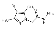 2-(4-溴-3,5-二甲基-吡唑-1-基)乙酰肼结构式
