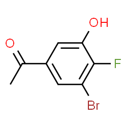 3'-Bromo-4'-fluoro-5'-hydroxyacetophenone Structure