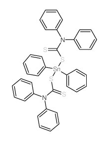 (diphenylamino)methanedithioate; diphenyltin structure