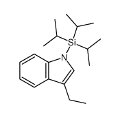 3-ethyl-1-(triisopropylsilyl)-1H-indole结构式