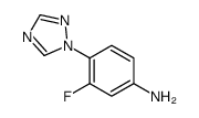 3-fluoro-4-(1,2,4-triazol-1-yl)aniline Structure