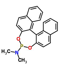 (11bS)-N,N-二甲基-联萘并[2,1-d:1',2'-f][1,3,2]二氧膦杂-4-胺结构式