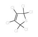 Thiophene,2,2,3,4,5,5-hexachloro-2,5-dihydro- Structure