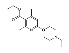 ethyl 6-[2-(diethylamino)ethoxy]-2,4-dimethylpyridine-3-carboxylate结构式
