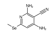 2,4-diamino-6-methylselanylpyridine-3-carbonitrile结构式