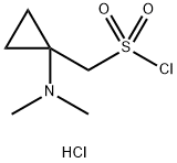 [1-(dimethylamino)cyclopropyl]methanesulfonyl chloride hydrochloride结构式