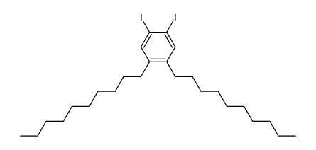 1,2-didecyl-4,5-diiodobenzene Structure