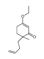 2-Cyclohexen-1-one,6-(3-butenyl)-3-ethoxy-6-methyl-(9CI)结构式