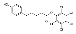 perchlorophenyl 5-(4-hydroxyphenyl)pentanoate结构式