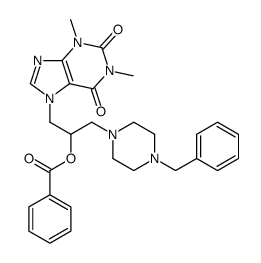 Theophylline, 7-(2-benzoyloxy-3-(4-benzyl-1-piperazinyl)propyl)- picture