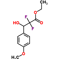 Ethyl 2,2-difluoro-3-hydroxy-3-(4-methoxyphenyl)propanoate Structure