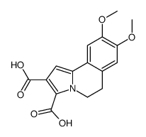 5,6-Dihydro-8,9-dimethoxypyrrolo[2,1-a]isoquinoline-2,3-dicarboxylic acid Structure