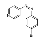 (4-bromophenyl)-pyridin-4-yldiazene Structure