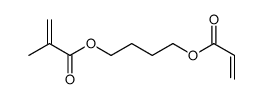 4-prop-2-enoyloxybutyl 2-methylprop-2-enoate结构式