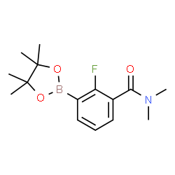 2-Fluoro-3-(N,N-dimethylaminocarbonyl)phenylboronic acid pinacol ester Structure