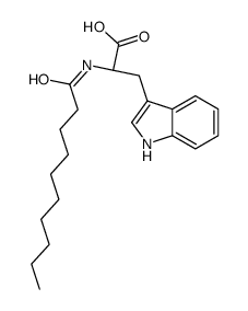 (2S)-2-(decanoylamino)-3-(1H-indol-3-yl)propanoic acid Structure