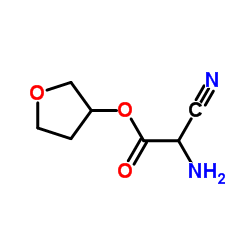 Acetic acid, aminocyano-, tetrahydro-3-furanyl ester (9CI) structure